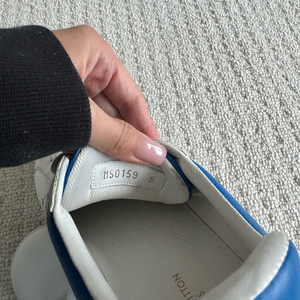 Louis Vuitton Blue and White Casual Sneakers - Picture 3 of 5